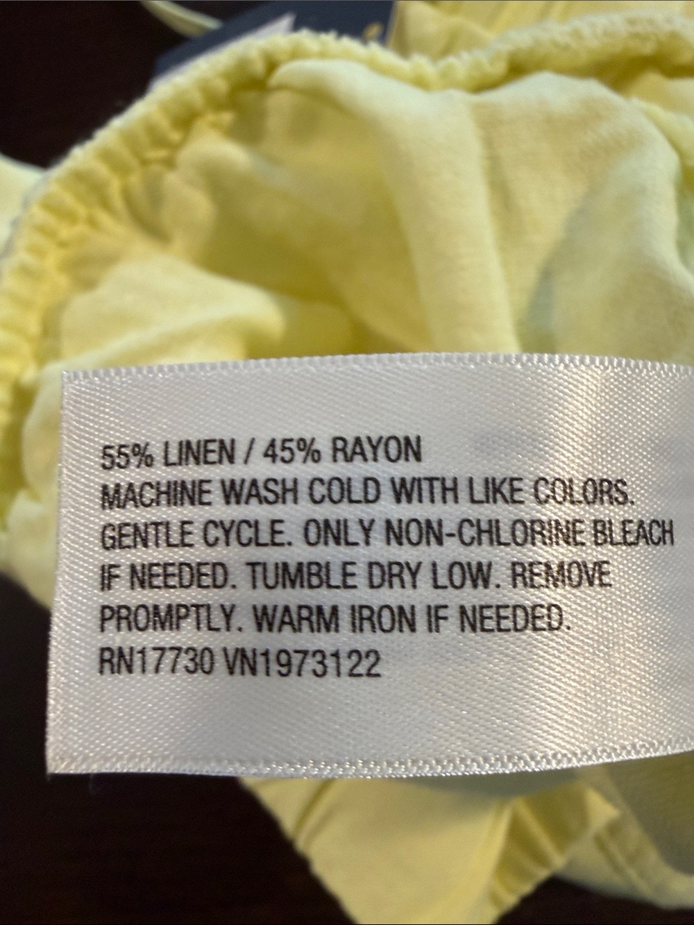 Universal Thread Pale Yellow Linen-Blend Shorts - Picture 6 of 6